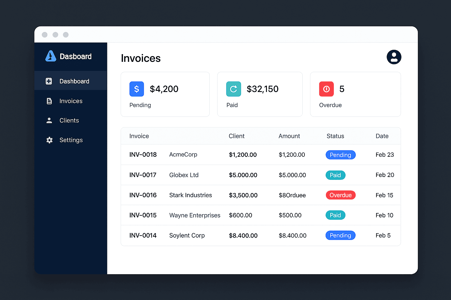 Dashboard Preview